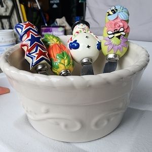 Celebrate home dish and spreaders stoneware